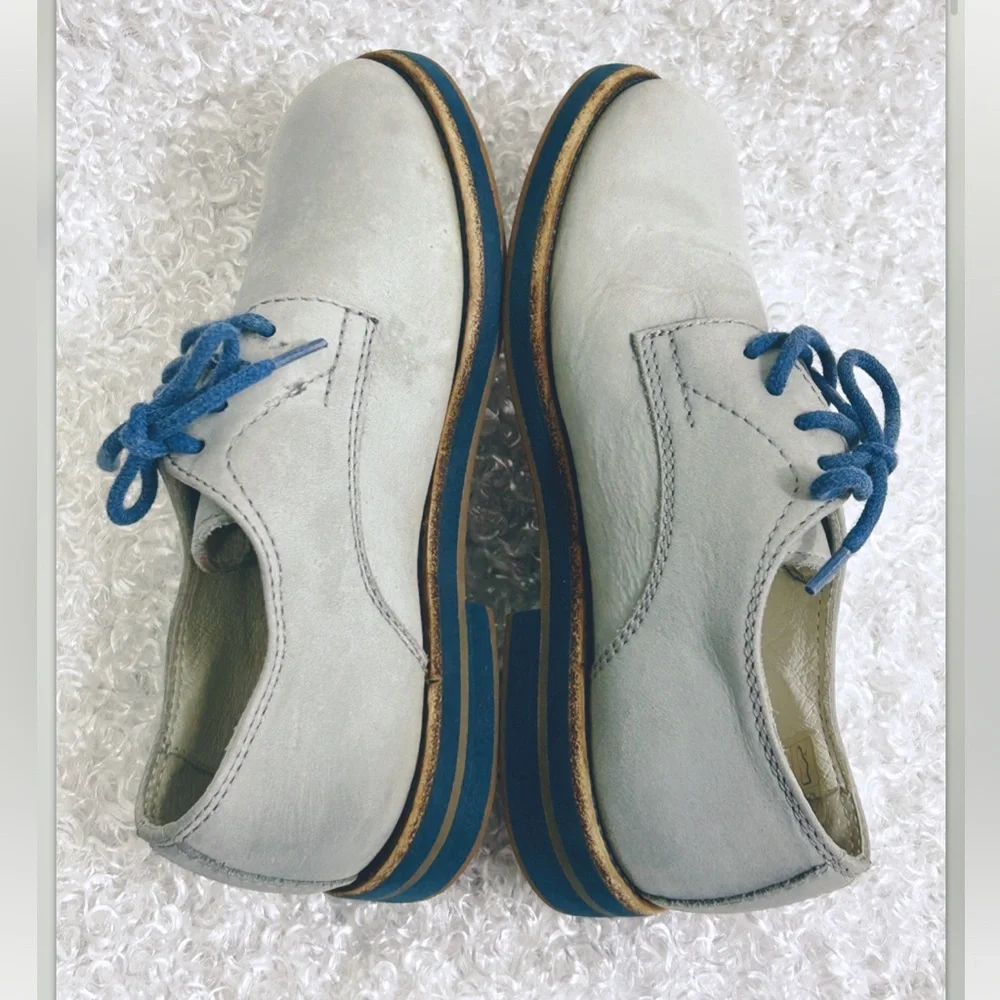 IL Gufo Toddlers Size 27 Gray Suede Oxford Style Lace Up Shoes